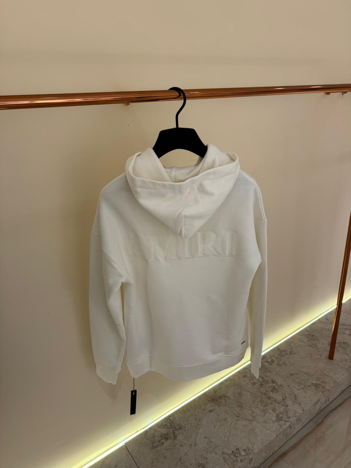 Amiri Hoodie White Logo